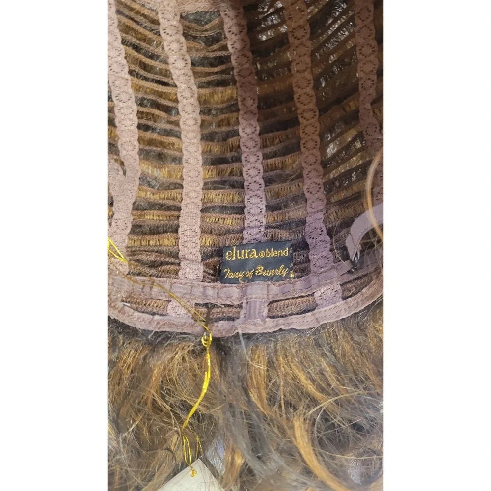 Tony of Beverly Sonya Wig 27T33B Auburn Blonde Curly Layered Bob Synthetic